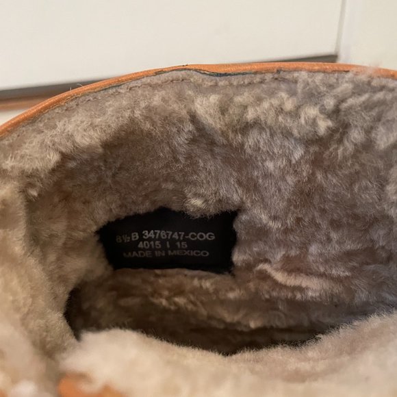 Women's Frye Leather Bootie Shearling Lined - Picture 10 of 10